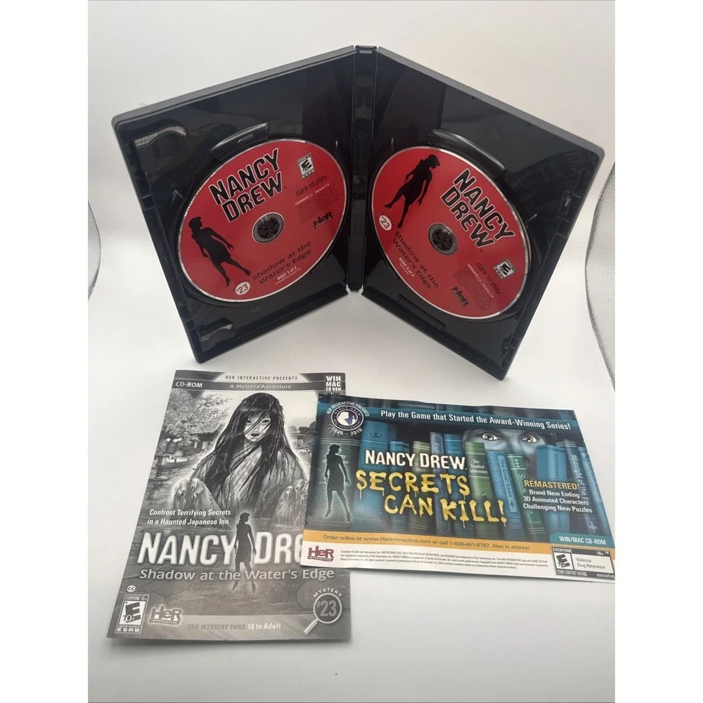 Her Interactive Nancy Drew: Shadow at the Water's Edge PC Mac Mystery CIB